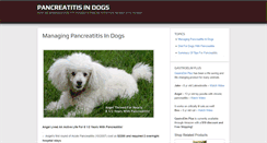 Desktop Screenshot of managingpancreatitisindogs.com