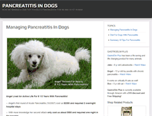 Tablet Screenshot of managingpancreatitisindogs.com